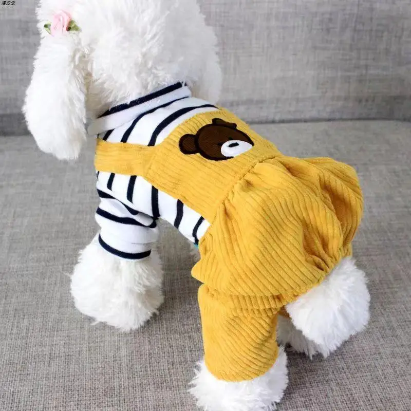 Autumn/Winter Dog Strap Pants Winter Small Dog Fashionable Four legged Clothing