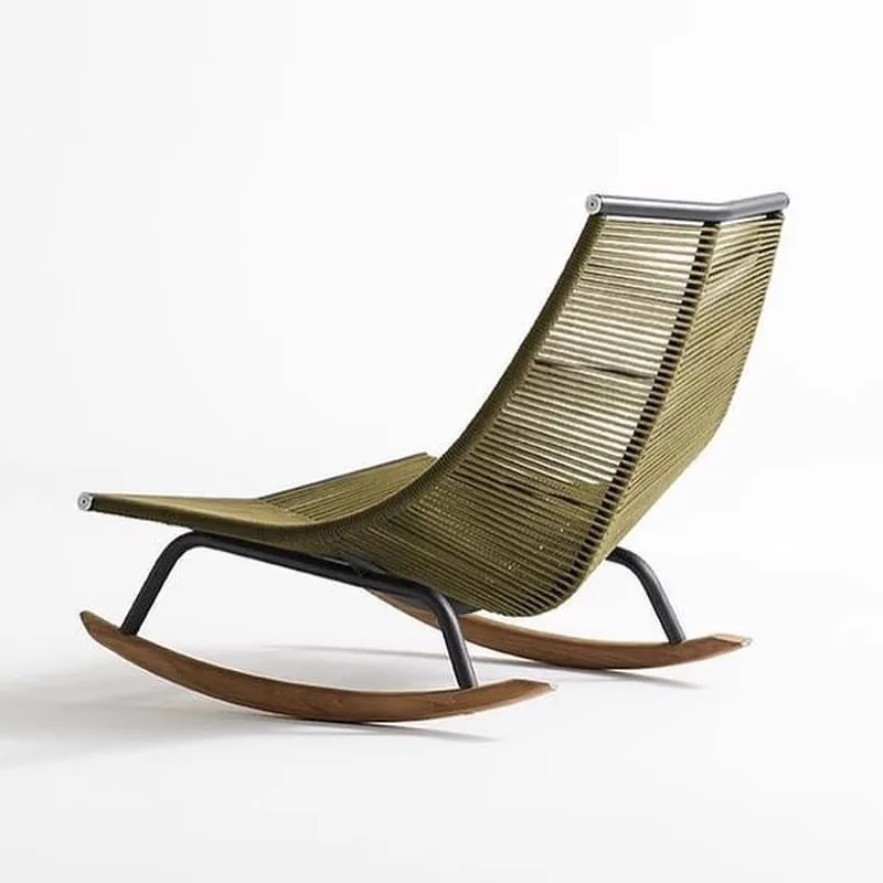

Outdoor Leisure Balcony Living Room Patio Terrace Sofa Foot Rattan Chair Rocking Chair