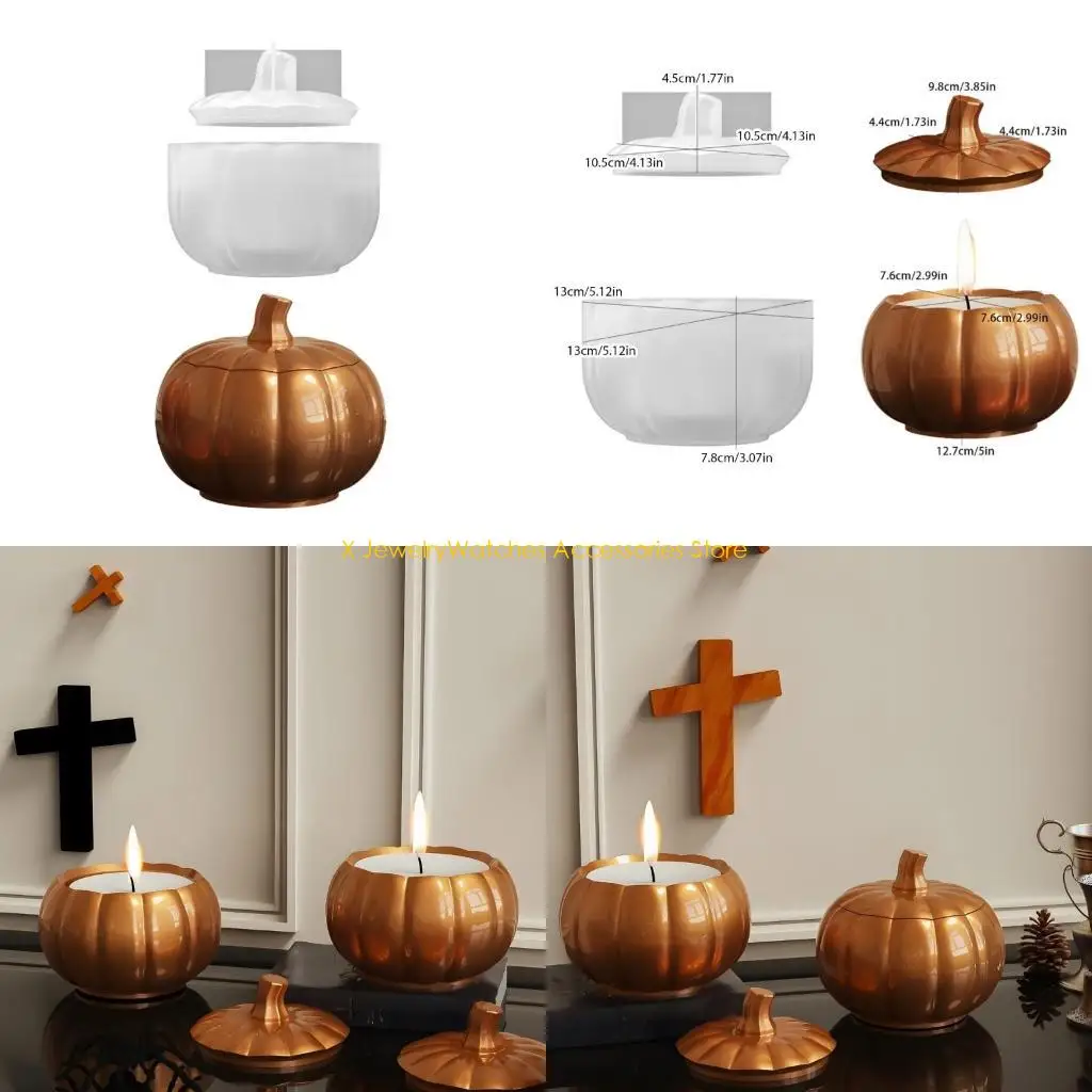 

31KD Silicone Decorative Tins Mould Pumpkin Storage Box Molds Silicone Texture