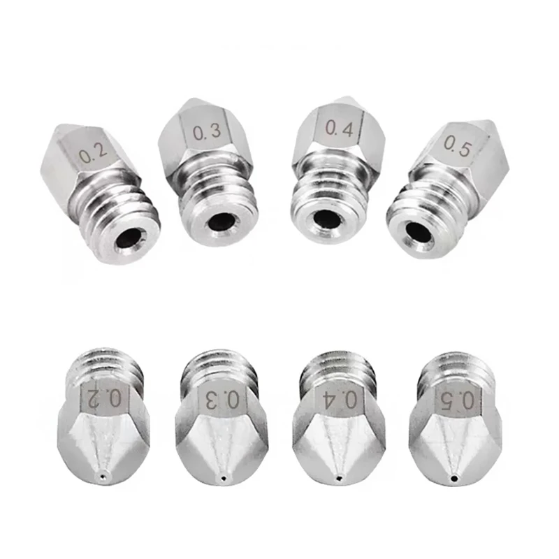 1,75 mm MK8 Edelstahldüse Extruder Druckkopf für Anet A8 A8Plus CREALITY Ender 3 3S Pro V2 CR10 3D-Drucker 0,2–1,0 mm – Detail 7
