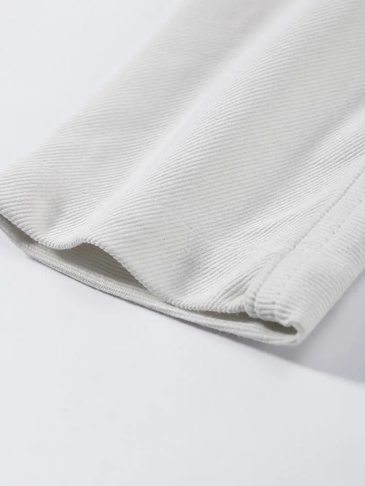Taillenschnürende Korsett-Tops mit Unregelmäßigem Saum für Damen, Sexy Stehkragen Langarm Slim-Fit Bluse, Frühlings-Neuheit für Bürodamen, Partykleidung – Detail 10