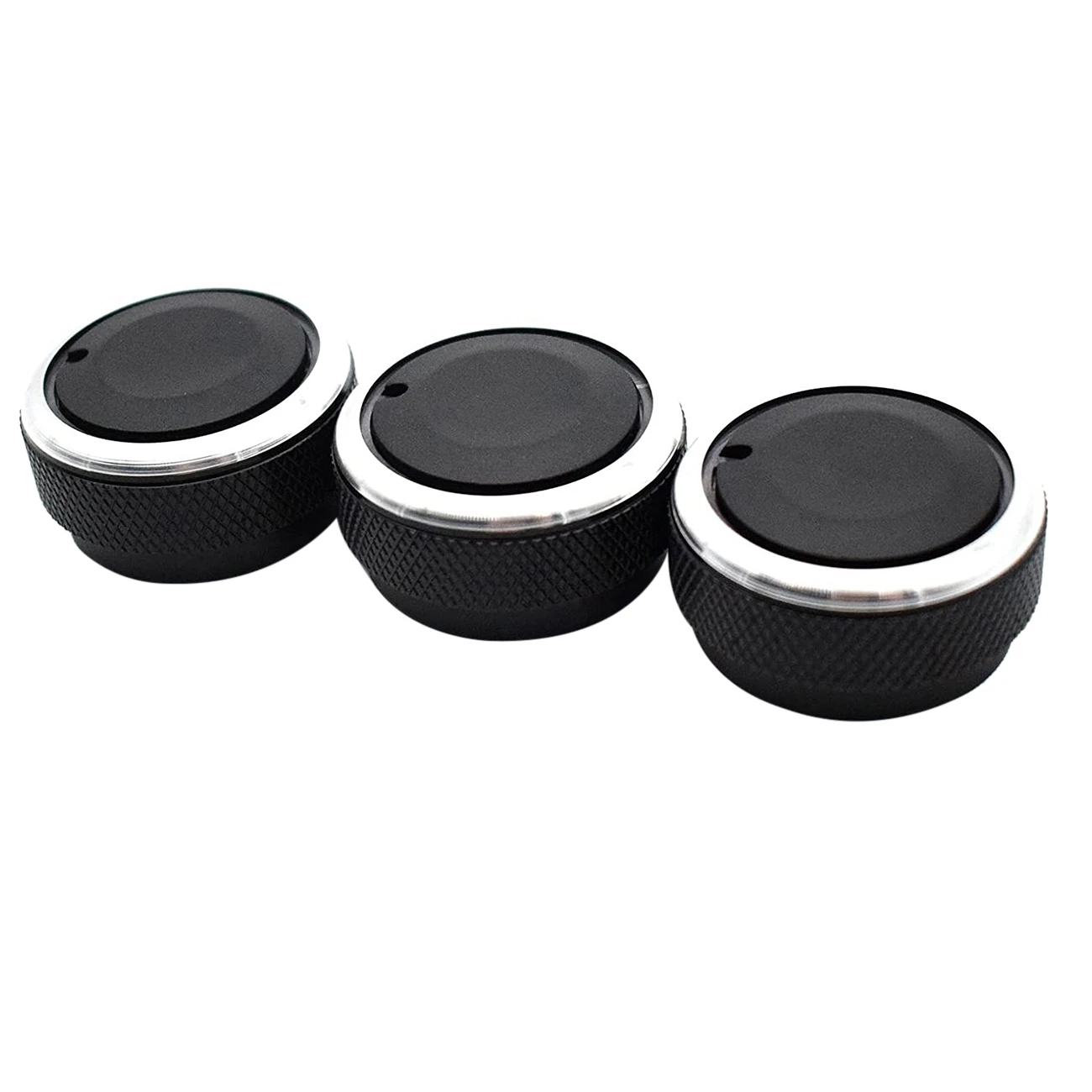 3Pcs AC Switch Knob Air Conditioning Heat Control Knobs for Toyota Tacoma Platz Vios Vitz Yaris Echo Scion X Black