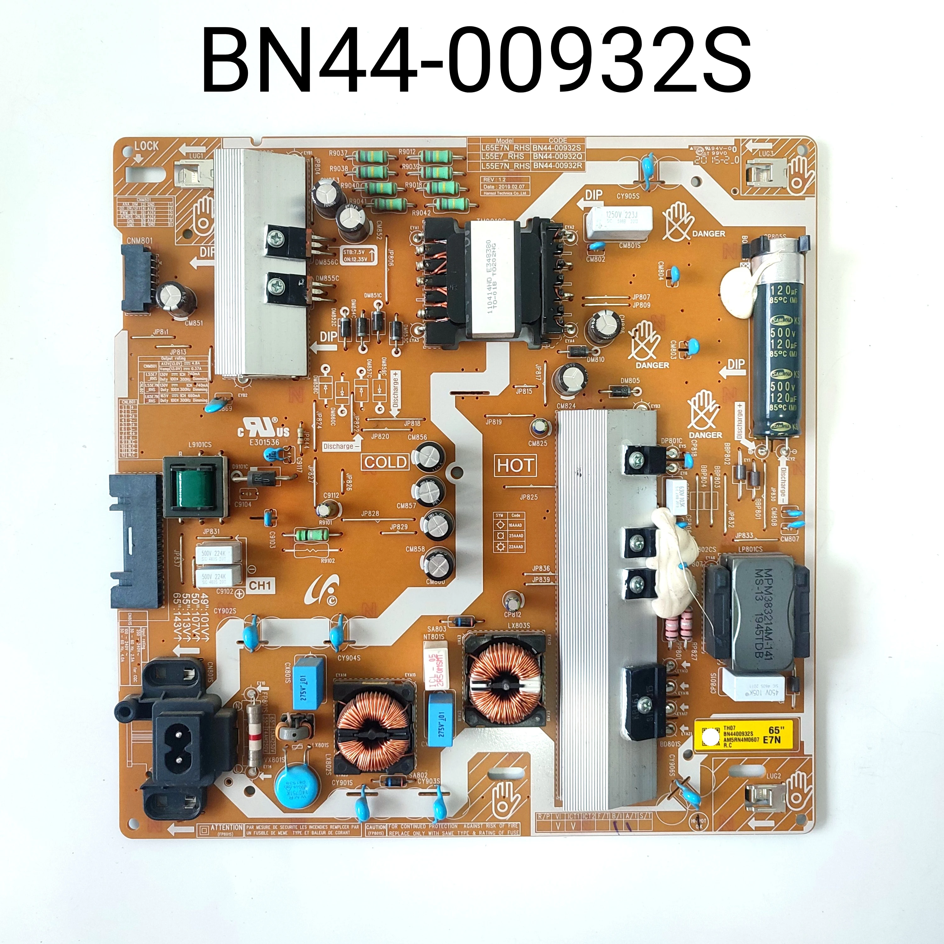 

Power Supply/LED Board BN44-00932S L65E7N_RHS For UN65RU7100FXZA UN65RU710DFXZA UN65RU7300FXZA UN65RU730DFXZA UN65TU8000FXZA TV