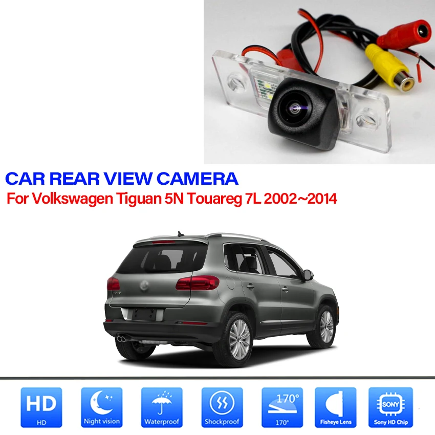 Wireless Camera Car Rear view Reverse Camera CCD Night Vision For Volkswagen Tiguan 5N Touareg 7L 2002~2010 2011 2012 2013 2014