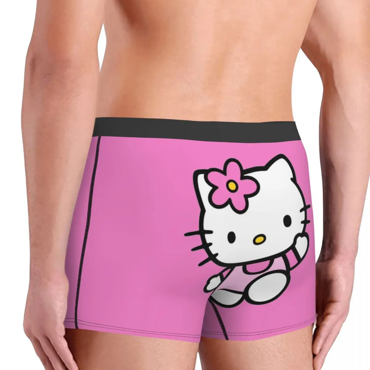 Custom Hello Kitty Cartoon Boxers Shorts Men\'s Kitty White Briefs Underwear Fashion Underpant