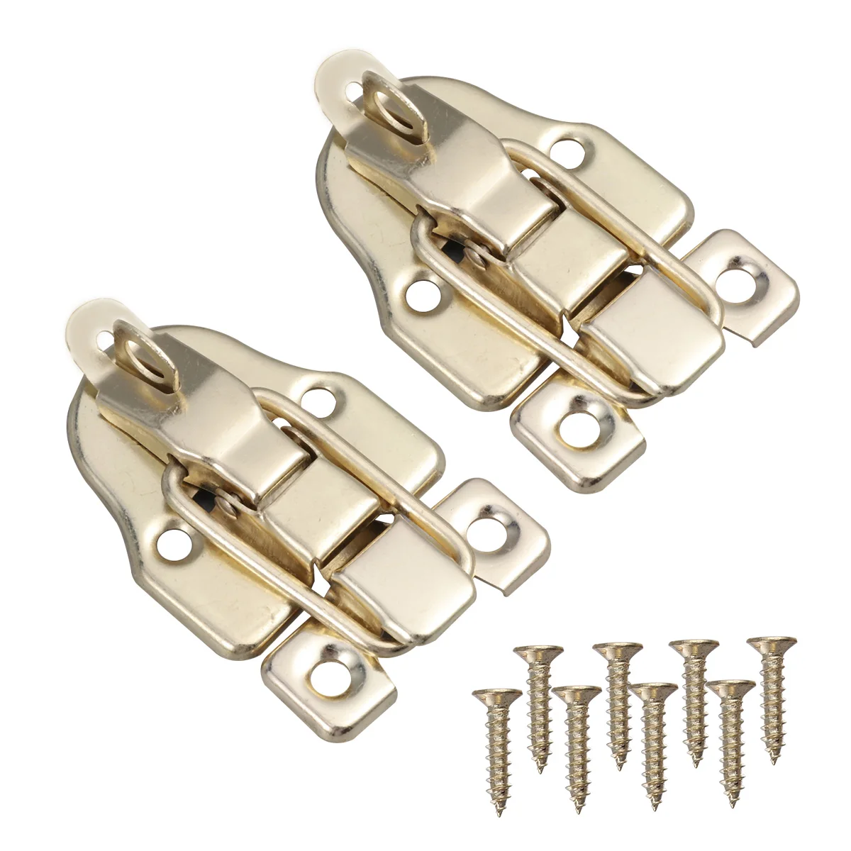 

2 Pcs Wooden Box Lock Mounted Vintage Boxes Buckle Latch Latches for