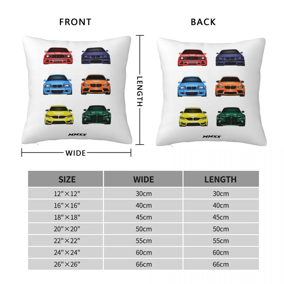 Generations Official Colors Square Pillowcase Polyester Linen Velvet Creative Zip Decorative Throw Pillow Case Bed Cushion 45x45