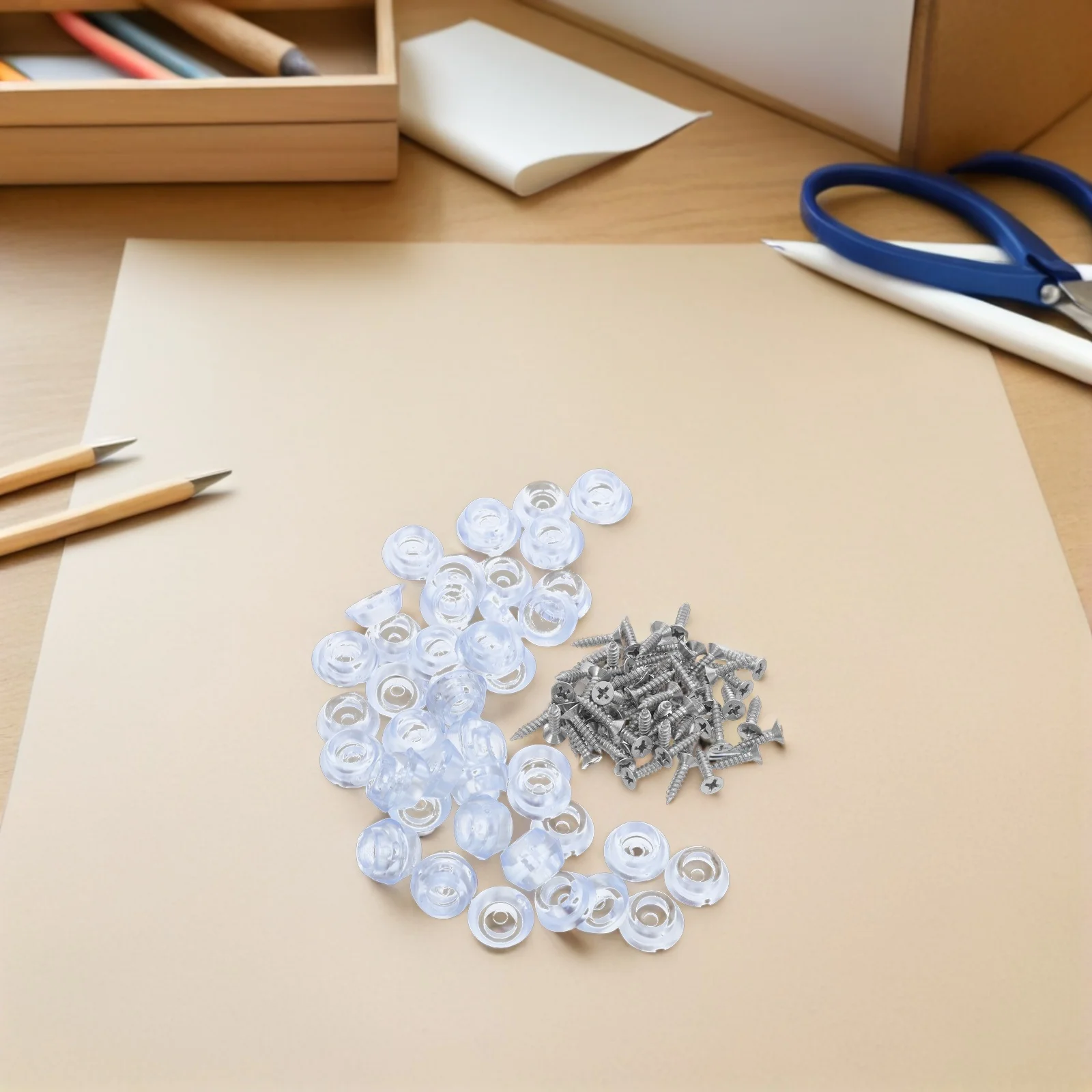 

150Pcs Cutting Board Feet Non-Slip Rubber Pads for Wooden Chopping Boards Shock Absorbing Anti-Vibration Bumpers Kitchen