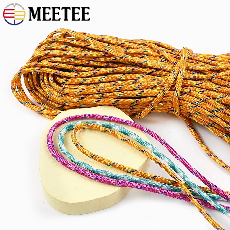 

10-90M 5mm Outdoor lanyard Rope 7 Core Strand Cord Tent Camping Paracord Ropes Bag Decoration Woven Cords DIY Handmade Material