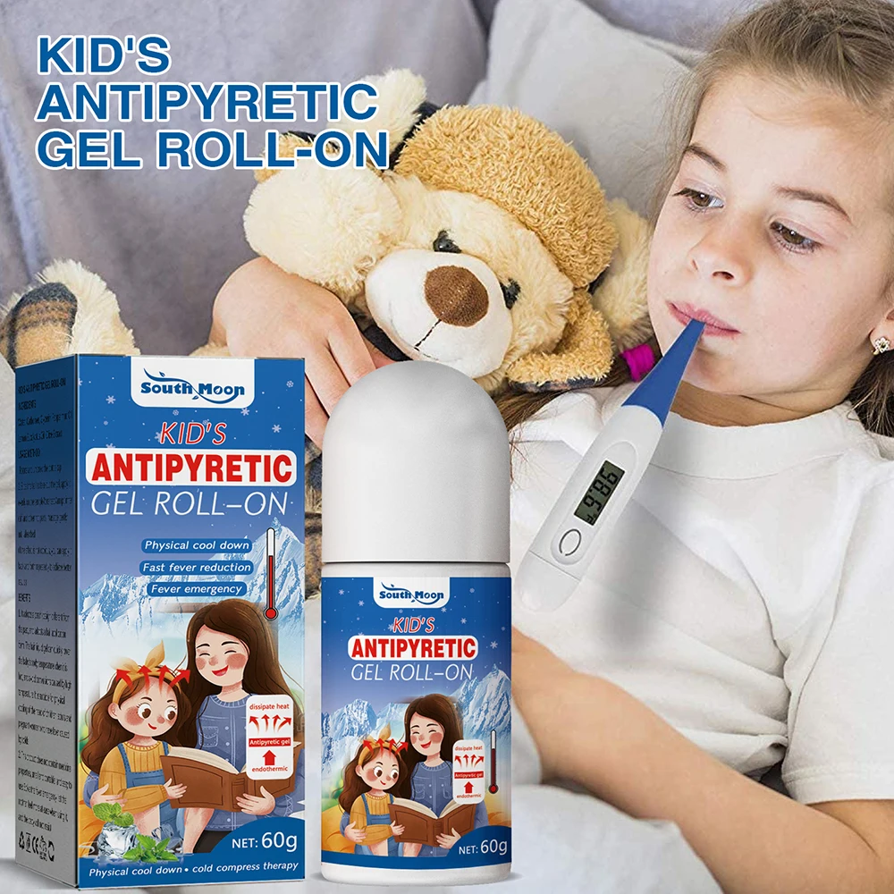 

kid's antipyretic gel Fever Cooling Gel For Children Relieve Pain Migraine Headache Treatment Fever Down Ice Gel