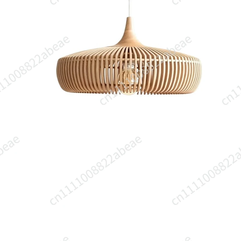 For Wood Pendant Lamp Birdcage Denmark Designer Lamp for Dining Room Study Living Room Table Decoration Loft Lamp