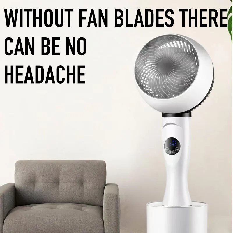 Ventilador enfriador de aire y agua eléctrico con temporizador de Control RC, Material ABS de 50W, ventilador de mesa de humidificación de 120 grados, eficiente