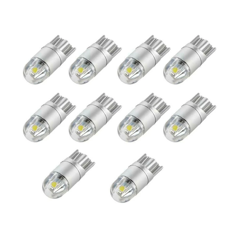 40Pcs 6000K Canbus T10 168 194 W5W Dome License Side Marker LED Light Bulb White