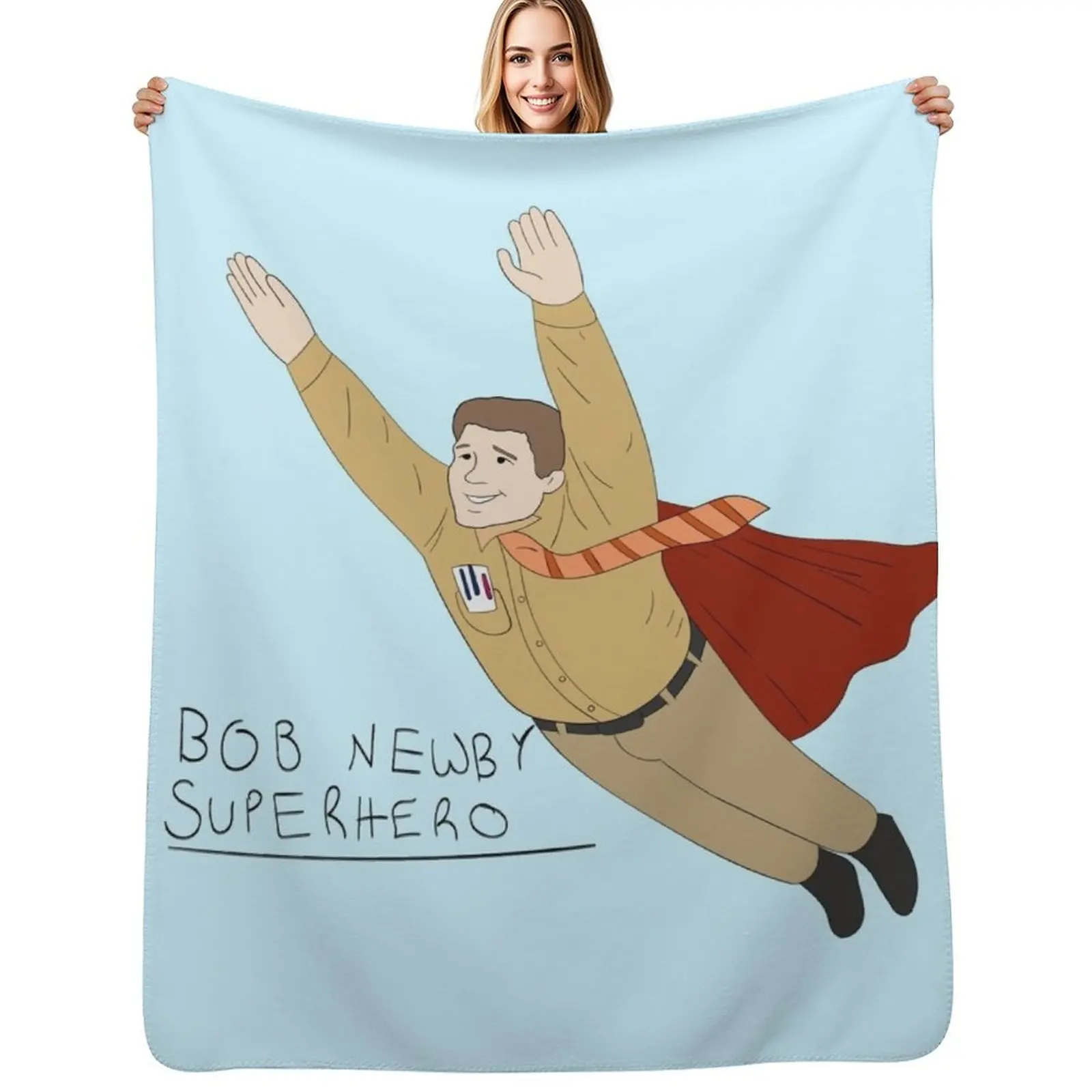 Bob Newby Throw Blanket Long Lasting Soft Plush Blanket for Daily Use
