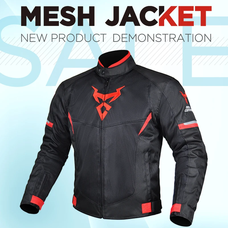 MOTOCENTRIC Motorcycle Jacket Man Breathable Motocross Racing Jacket With CE Protective Pad Summer Motorcyclist Jacket Anti-fall