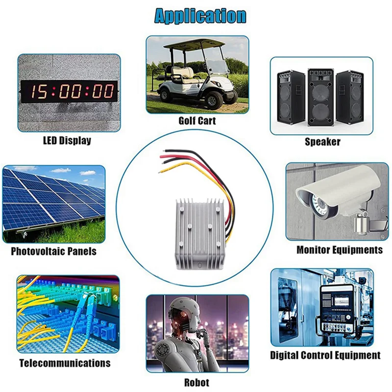 8V-40V To 12V 5A 60W DC DC Converter Stabilizer Step-Down Transformer Booster Regulator Step Up Down Module Power Supply Durable