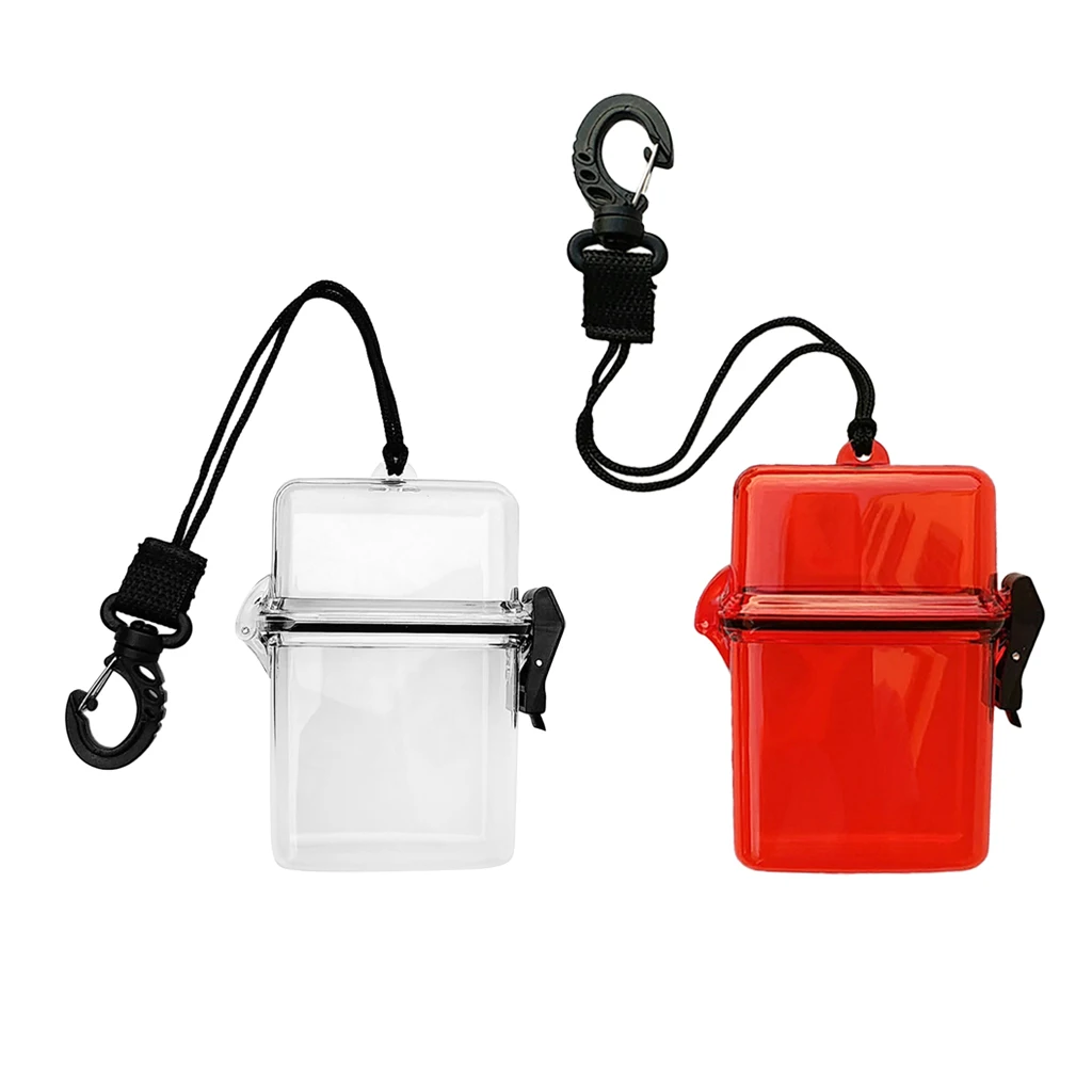 2x Plastic Waterproof Scuba Diving Kayak Storage Box Container Case