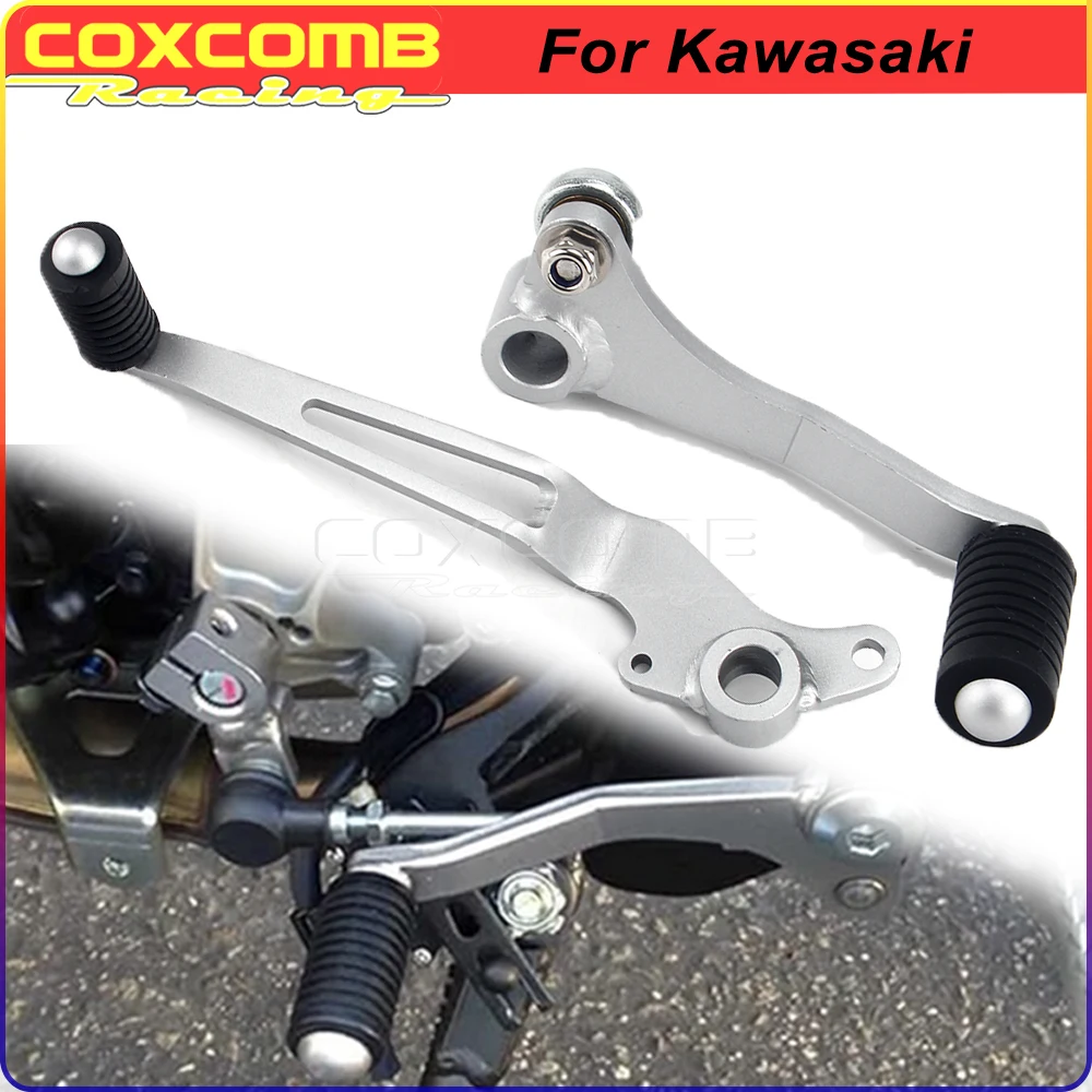 Motorcycle Clutch Cotrol Lever Gear Shifter For Kawasaki NINJA 250R 300 Z250 Z300 EX 250R Heel Foot Pegs Sliver Pedal 2008-2018