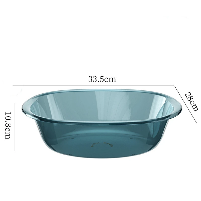 Thickened Washbasin for Household Use, Plastic Washbasin for Student Dormitories, Foot Washing and Laundry Basin, Baby Washbasin