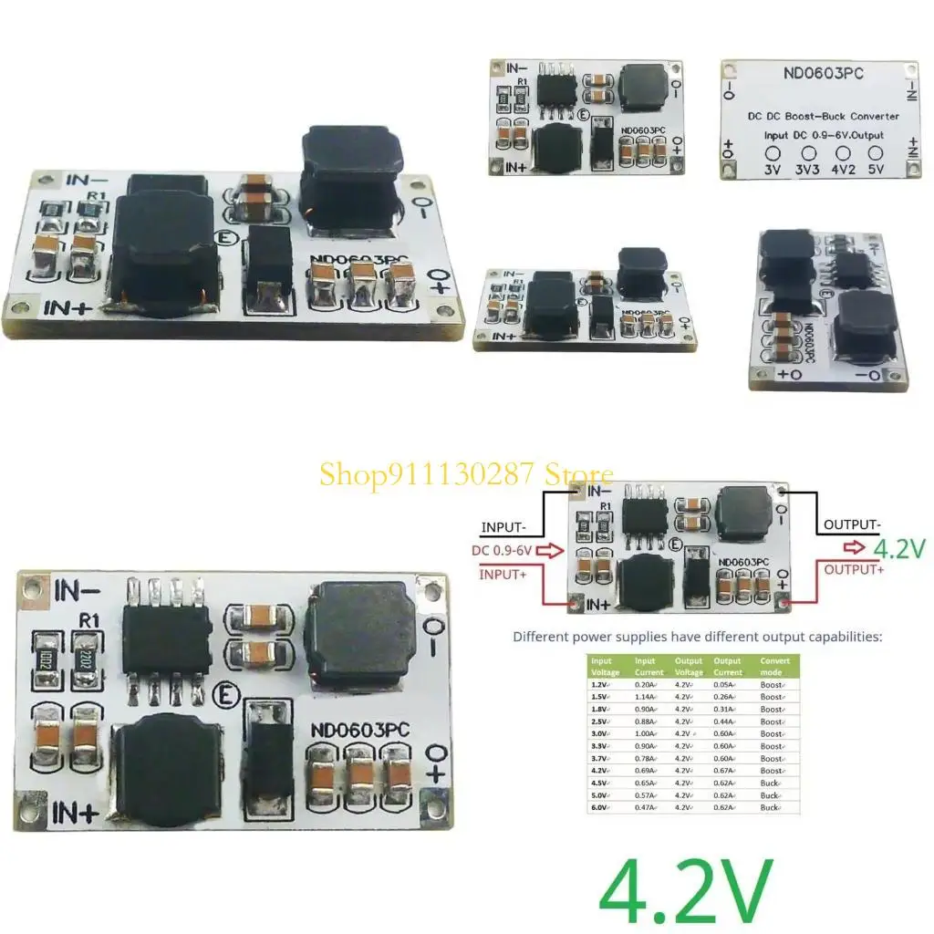 

J1HC ND0603PC Автоматические повышающие преобразователи 0,9 В 6 В на входе на 3 В/3,3 В/4,2 В/5 В на выходе для аккумуляторных
