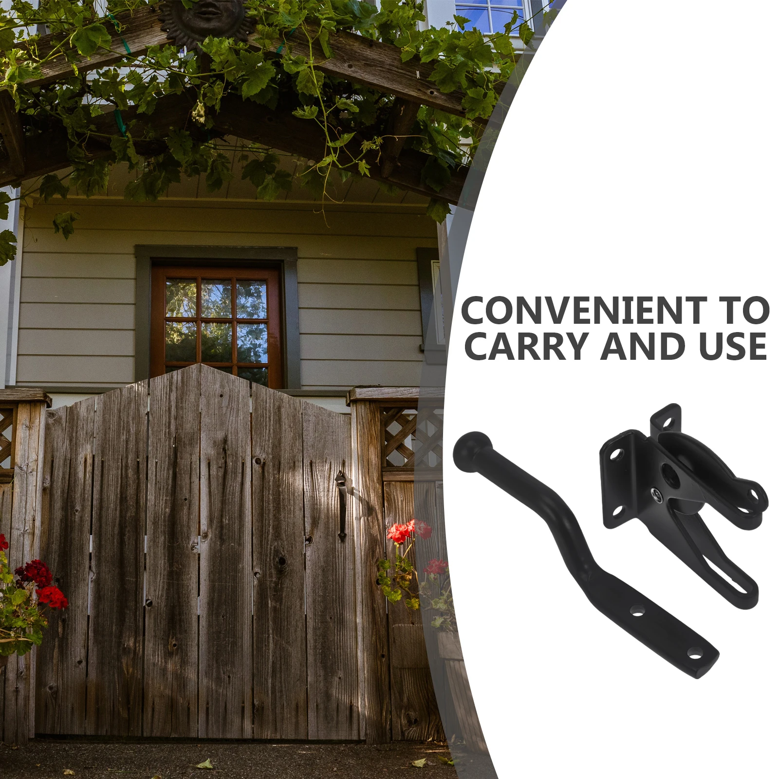 

Heavy Duty Pin Lock Door Buckle Gate Handle Outdoor Fence Cabinet Shed Wood Aluminum Vinyl Latch Hardware Handles Extra Long