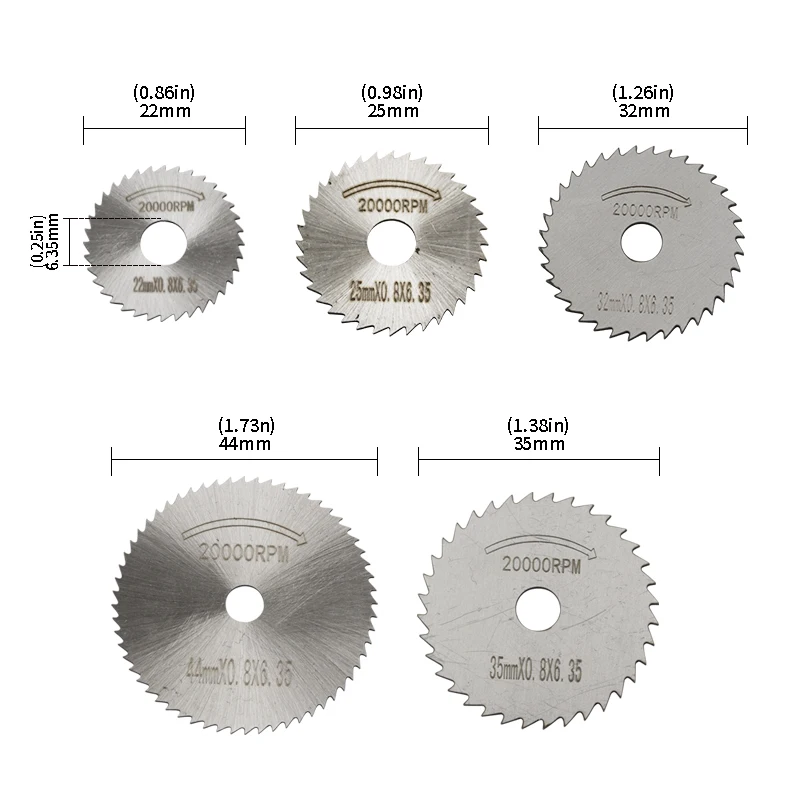 โลหะ HSS ใบเลื่อยวงเดือนเหล็กความเร็วสูง Woodworking ตัดแผ่นดิสก์สำหรับ Dremel Rotary เครื่องมือ Mandrel ตัด