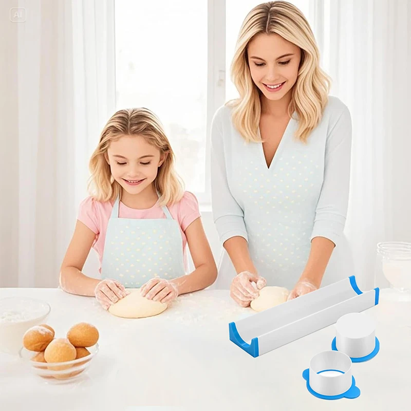 Circle Cake Mold Set With Tray Easy Cake Circle Maker PLA Baking Cutter Molds Set For Home Baking, Birthday Parties