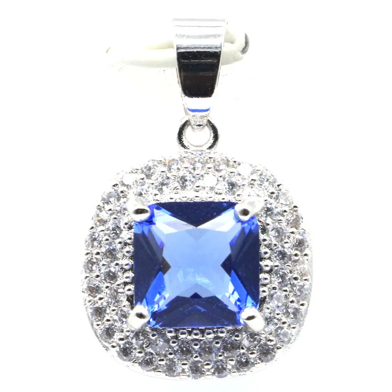 Buy 2 Get 1 Free 26x17mm Color Changing Alexandrite Topaz Zultanite Violet Tanzanite CZ Daily Wear Silver Pendant