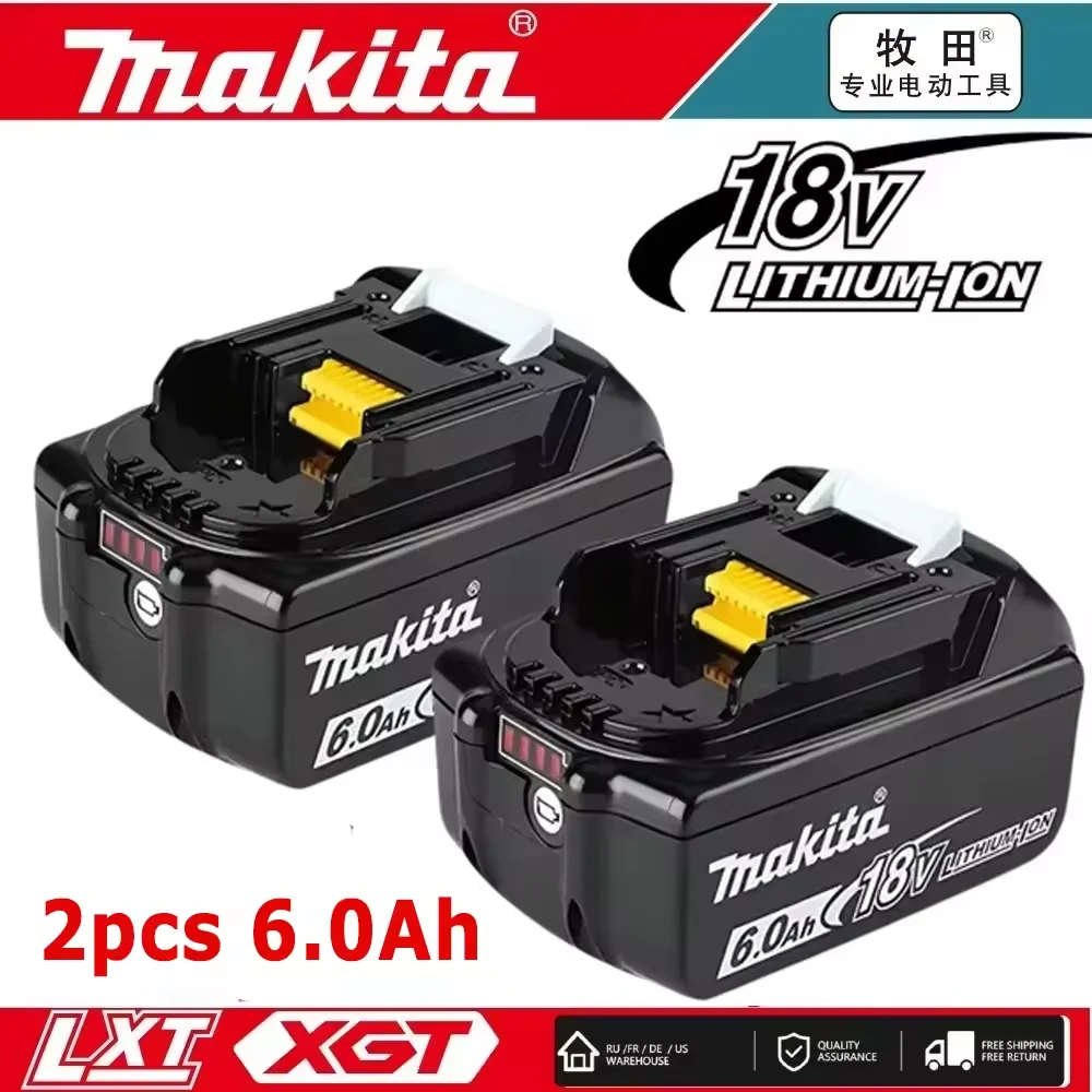 

New Genuine Makita 6Ah/5Ah/3Ah for Makita 18V Battery BL1840 BL1830B BL1850B BL1850 BL1860 BL1815 Replacement Battery