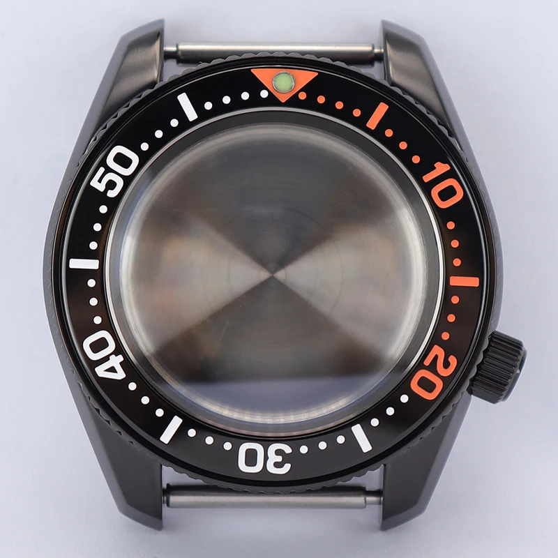 42mm Herren-Taucheruhrengehäuse für SPB185 SPB187 Mod-Gehäuseteile Passend für NH35 NH36 NH38 NH70 4R Uhrwerk 28,5mm Zifferblatt AR Saphirglas – Detail 3