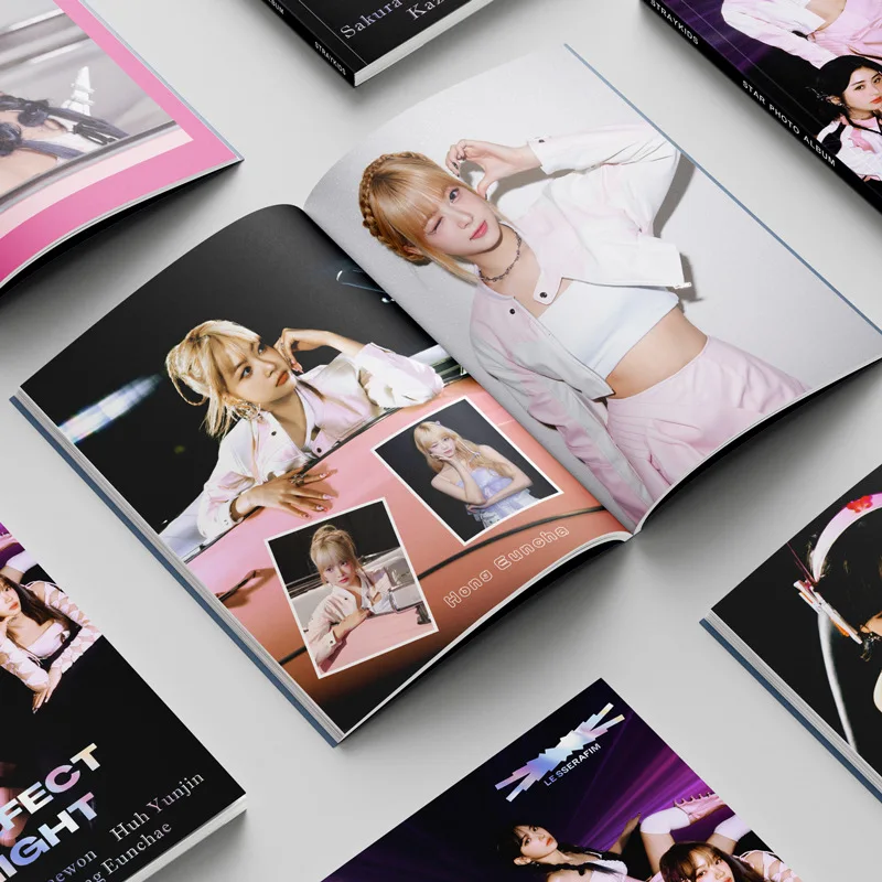 Girl Idol New Album PERFECT NIGHT Series Photo Collection SAKURA CHAEWON YUNJIN KAZUHA EUNCHAE Poster Collection Fans Gifts