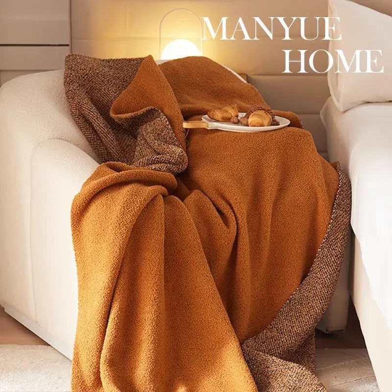 

Nordic Cotton Knitted Home Blanket Sofa Throw Cover Blanket Decorative Blankets Warm Comfort Mattress Bed Footrest Nap Time 이불