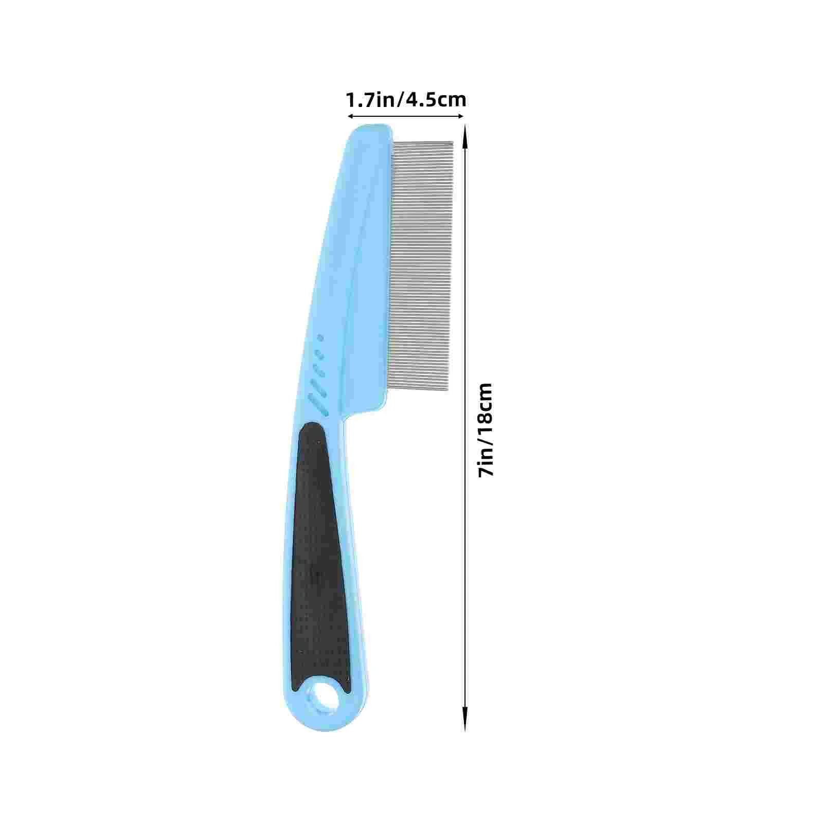 2 Pcs Stainless Steel Fine Tooth Comb Metal Dandruff Picking Tool Pet for Small Hair Scalp Remover