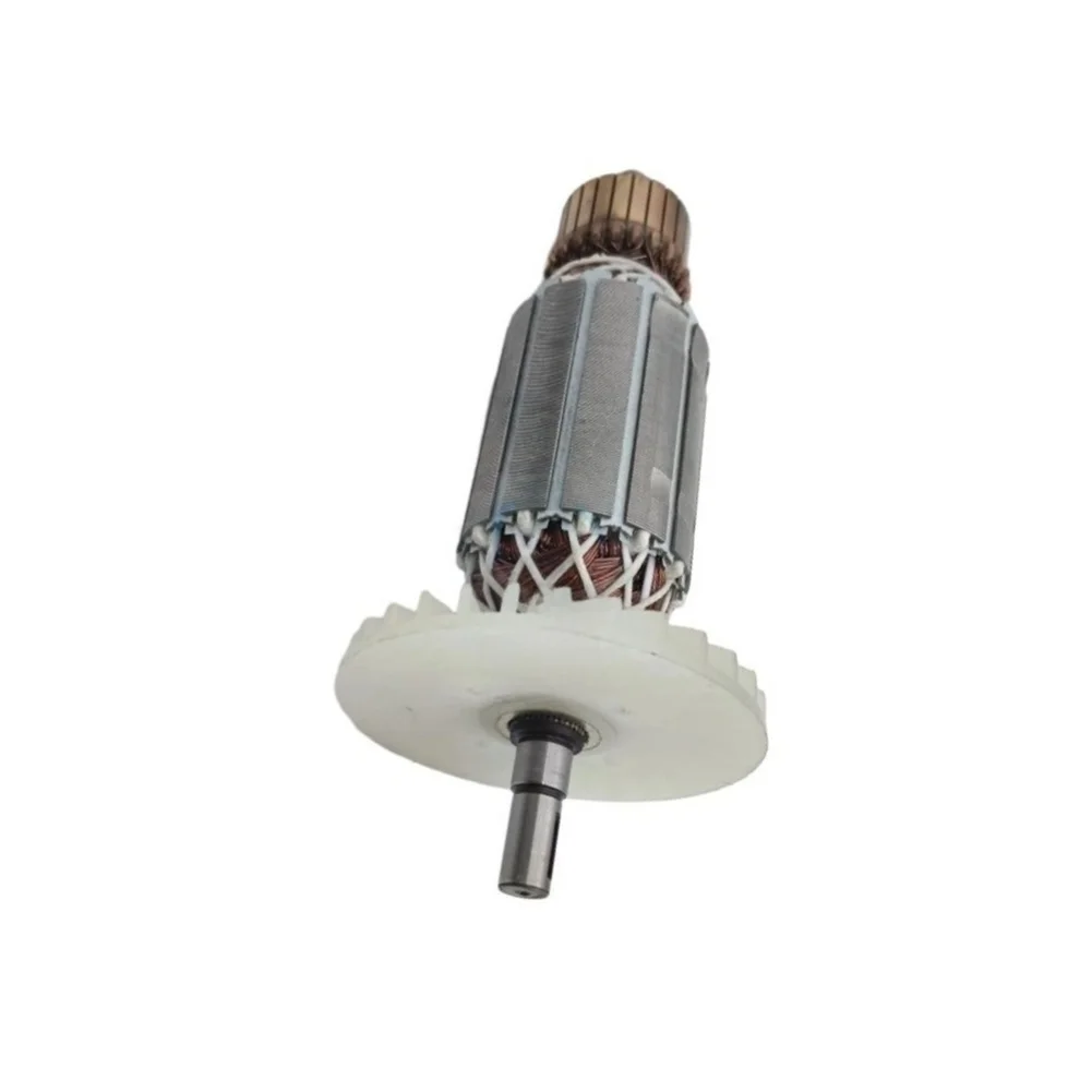 220V-240V Steel Armature For Rotor For CM4SB2 Concrete Cutting Tool Angle Grinder Motor Replacement Part Silver