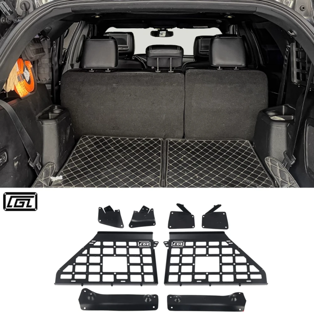 Fit for Ford Explorer 2011-2019 Rear Boot Side Window Storage Molle Panel Cargo Racks