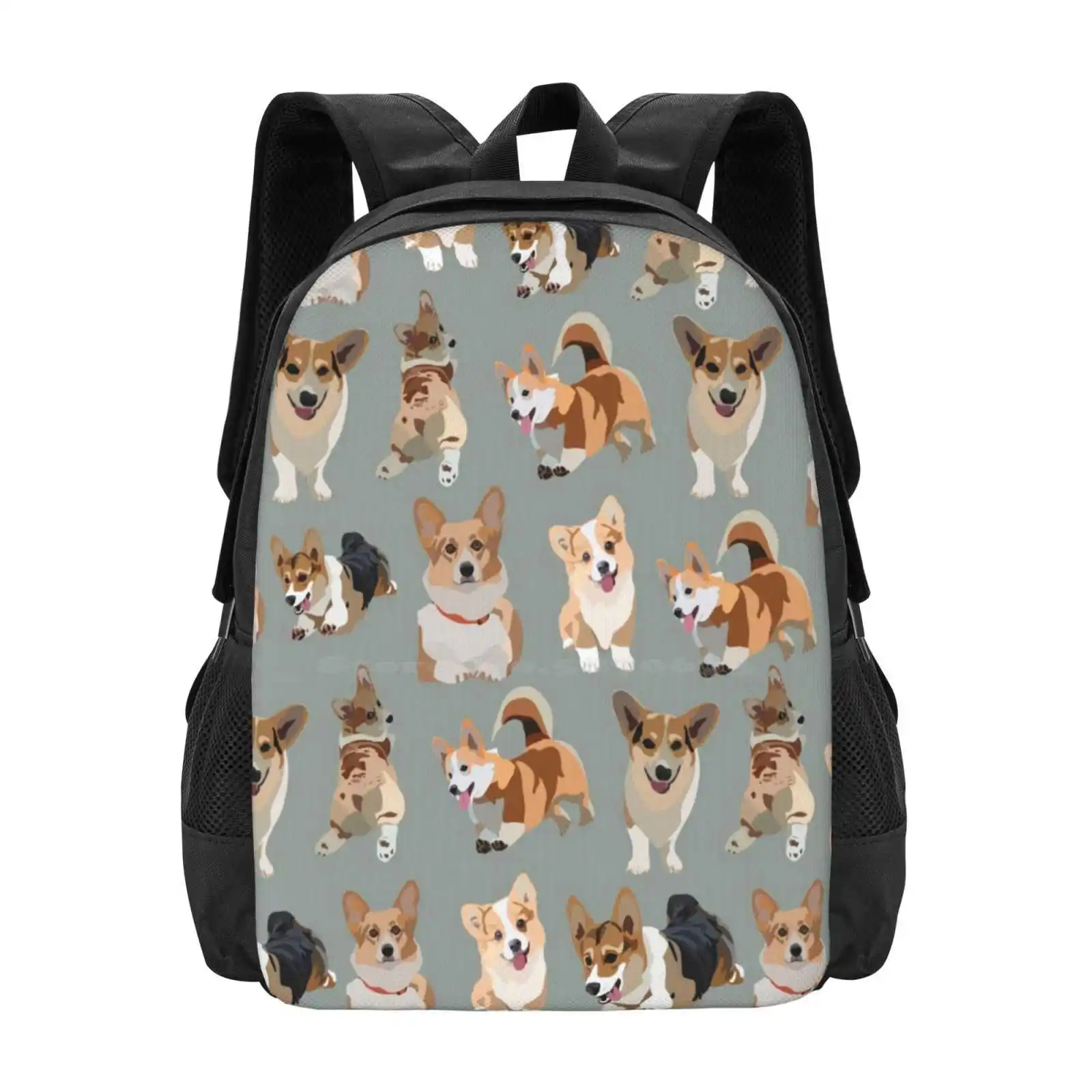 Corgis School Bag Big Capacity Backpack Laptop I Love Corgis Cute Corgi Corgi Mom Incorgnito Funny Dog Corgi Dad Dog Lover