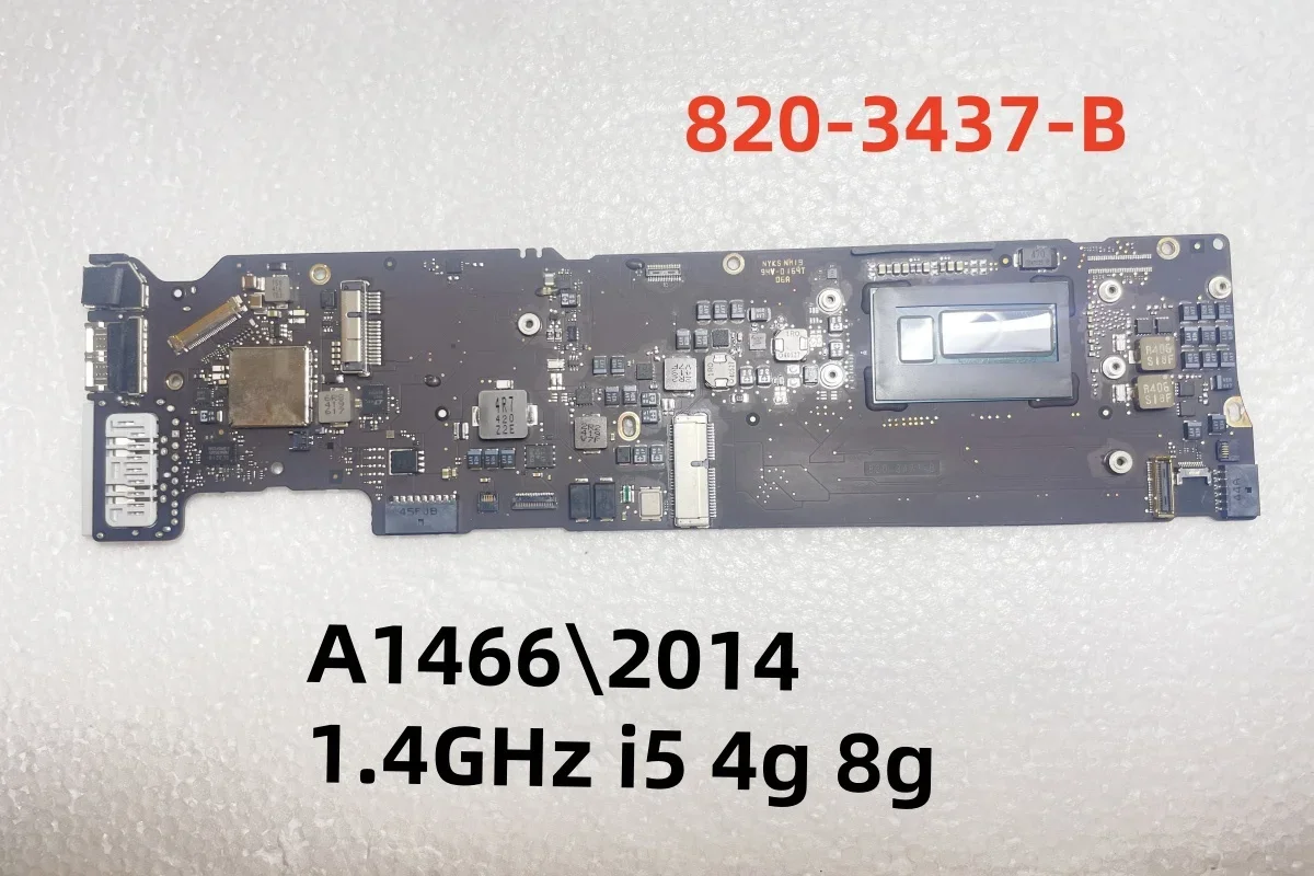 

Original motherboard a1466, suitable for MacBook Air 13 "A1466 logic card i5 1.4GHz 4G 8G 2014 Year