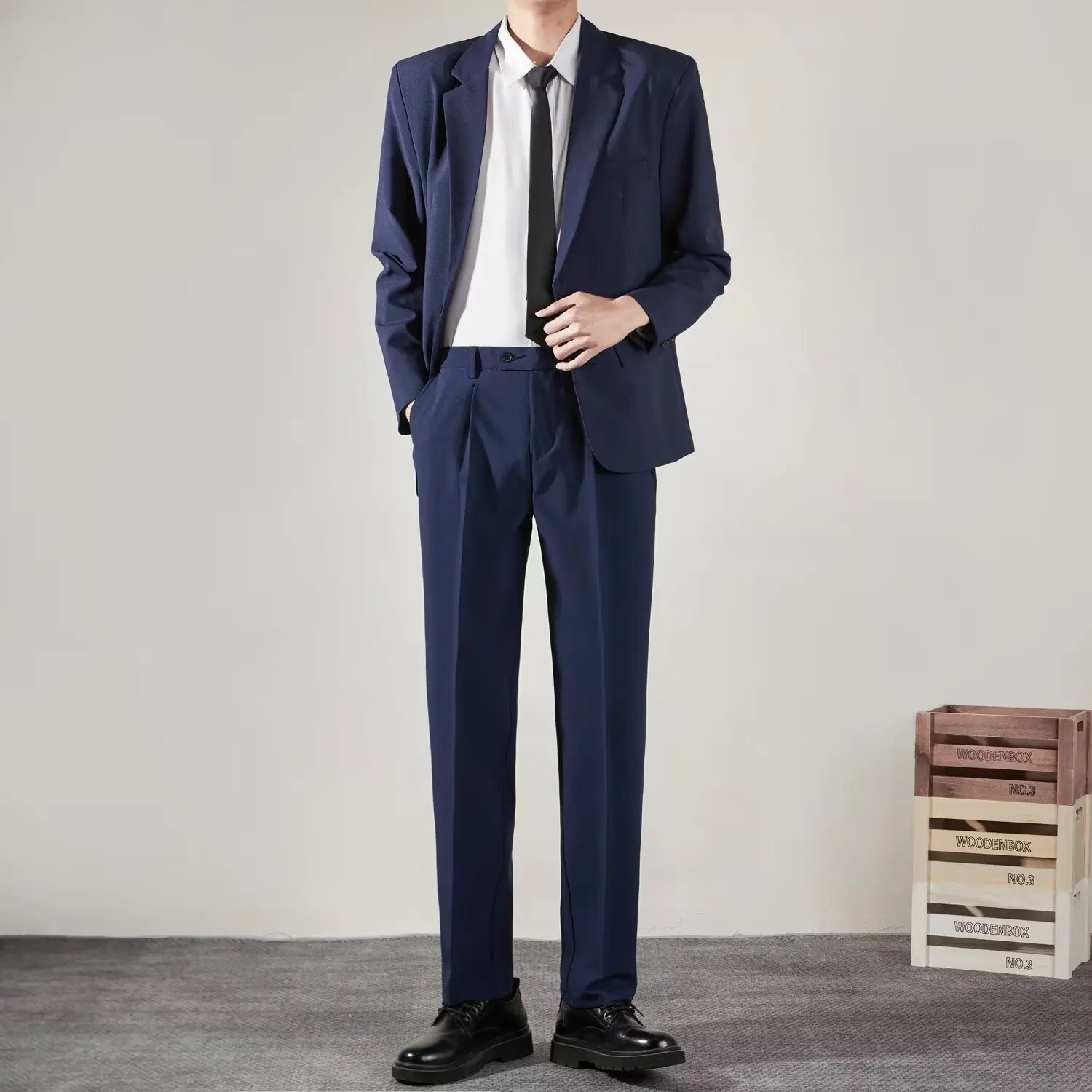 M8272 2024 Spring and Autumn New Men's Two-piece Wedding Banquet