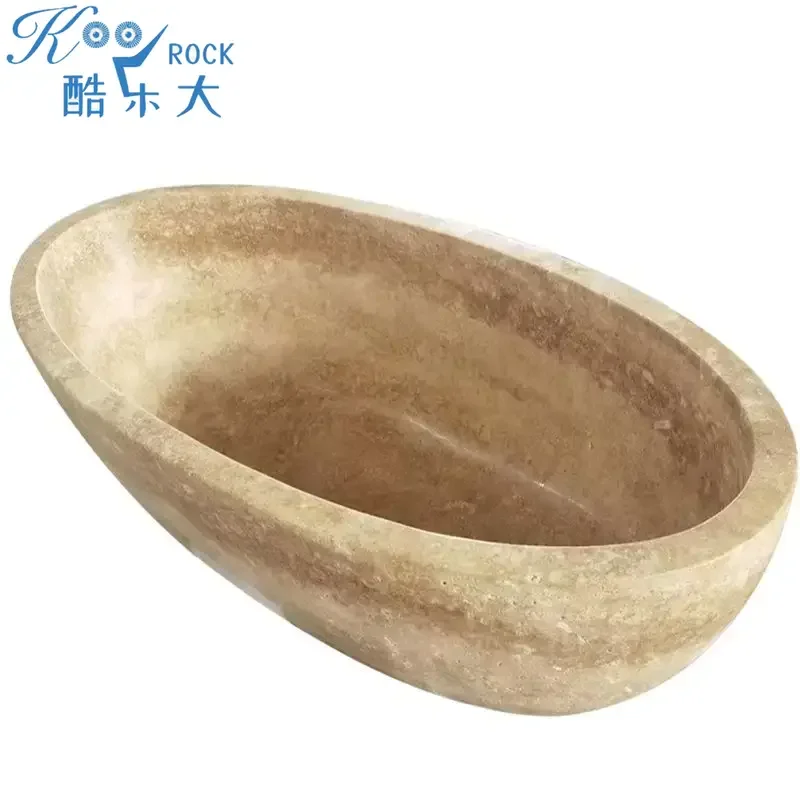 

Luxurious Integrated Natural Marble Bathtub with Unique Design, Ideal for Five-Star Hotels and High-End Villas