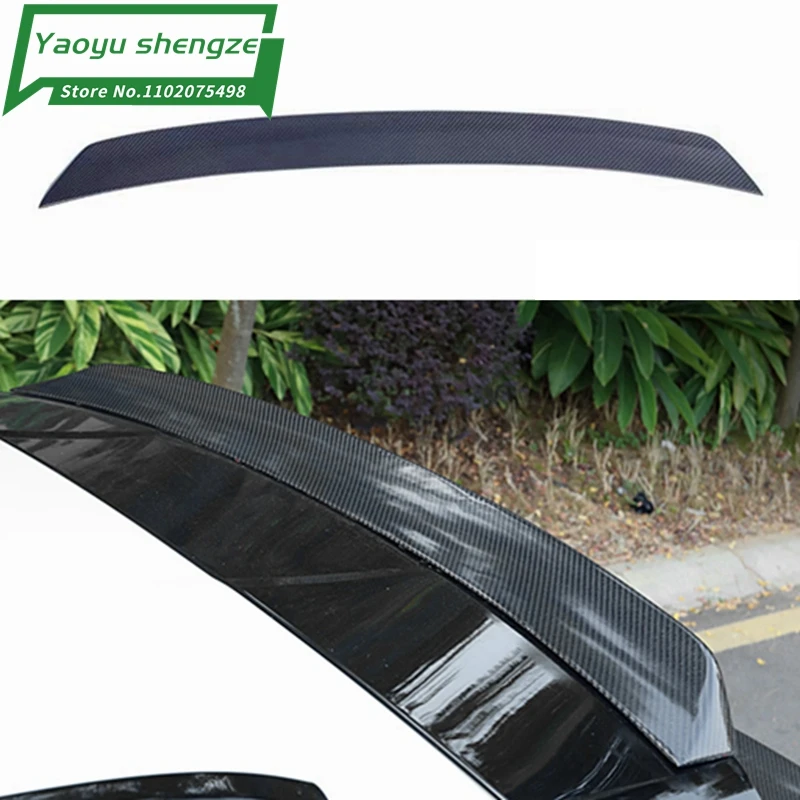 Carbon Fiber Spoiler For Porsche Macan 2018 2019 2020 2021 High Quality Wing Lip Roof Rear Door Spoilers