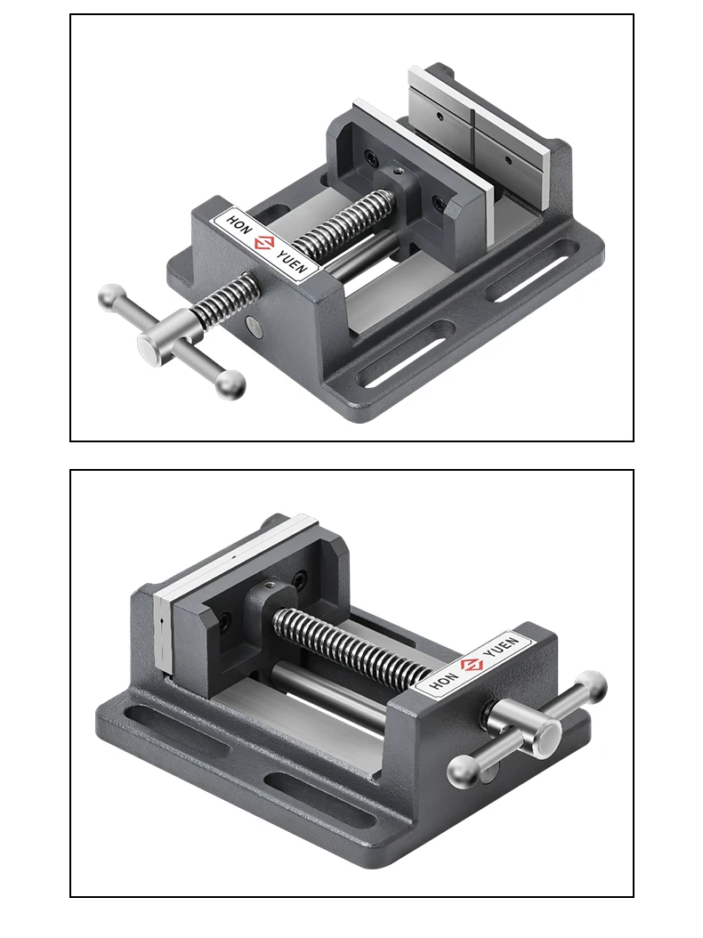 Führungsstangenschraubstock, robuste Präzisionsbohrmaschine, Flachzange, Tischbohrmaschine, Fräsmaschine, Schraubstockvorrichtung, 4, 6, 8 Zoll – Detail 11