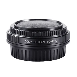 K&F Concept Camera Lens Adapter Ring For Canon FD FL Lens to Canon EOS Camera 10D 40D 80D 7DII With Glass Cap Focus To Infinity