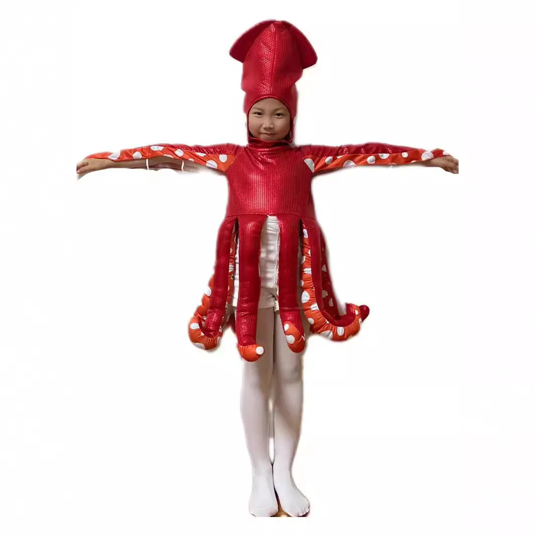 Fantasia de cosplay loween, fantasia infantil de poliéster, material tradicional chinês, roupas para performance em palco