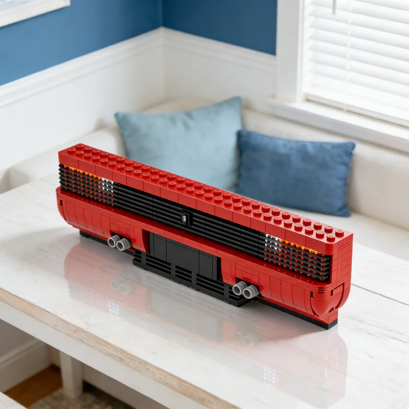 

1195pcs MOC 1 4 Testarossa Rear End Display Icons Model Building Blocks DIY Gift Creative Collectible Decor Premium Adult Kids