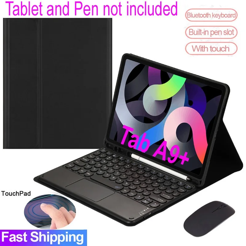 

For Samsung Galaxy Tab A9+ 11‘’ SM-X210/X216 Wireless Bluetooth Touch pad Keyboard Mouse Cover Casing
