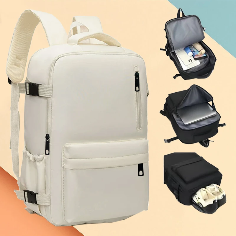 

Изящный минималистичный рюкзак с регулируемыми лямками, легкий, для ежедневных поездок, с отделением для ноутбука, стильная и функциональная сумка