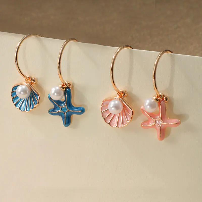 Богемные-синие-розовые-милые-серьги-капли-в-виде-ракушек-морской-звезды-для-женщин-красочные-летние-модные-ювелирные-изделия-подарок-для-друга