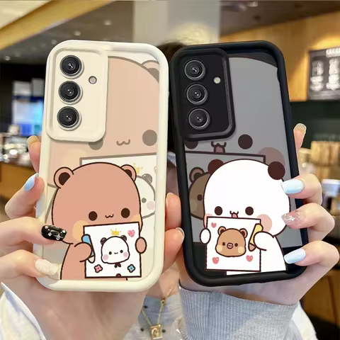 BUBU DUDU Couple Case For Samsung Galaxy Case S24 S23 S22 S21 Ultra Plus Fe A55 A54 A53 A52 A35 A25 A15 A14 5G Phone Y2k Cover