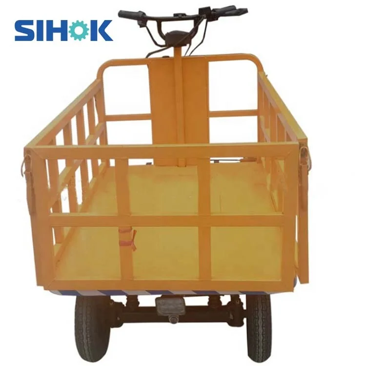 High Performance 4 Wheels Cargo Trolleys 800kg Heavy  Platform Trolley Battery Operated Electric Truck For Transport