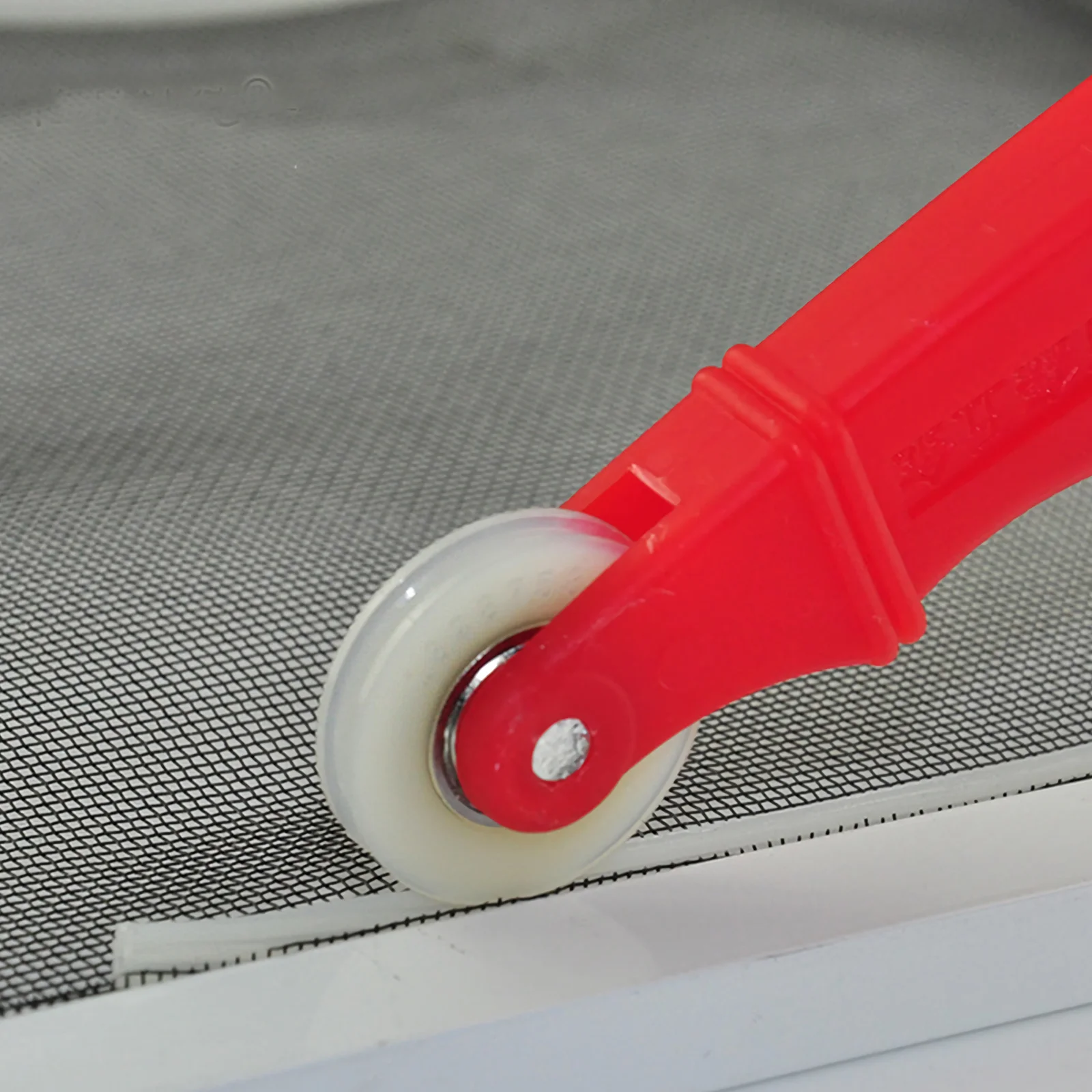 

1 Set Screen Rolling Tool Dual Wheels For Window Door Mesh Installation Durable Plastic Handle Smooth Convex Concave Roller